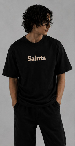 تیشرت باکسی طرح دار مردانه saints