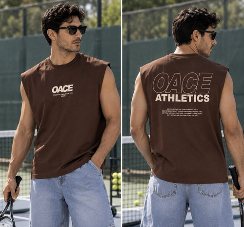 وست پنبه دورس دونخ مردانه طرح دار OACE
